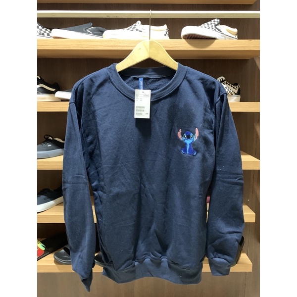 CREWNECK H&amp;M STITCH NAVY