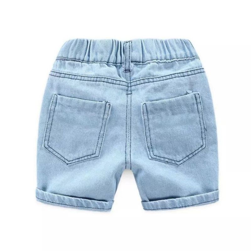 MAKKENSO Celana ERVIS // 1-6 Tahun Celana Robek Anak Celana Pendek Jeans Stretch UNISEX