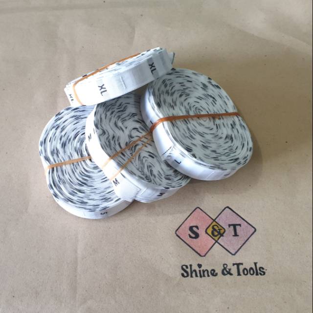 

Label size / ukuran bordir putih