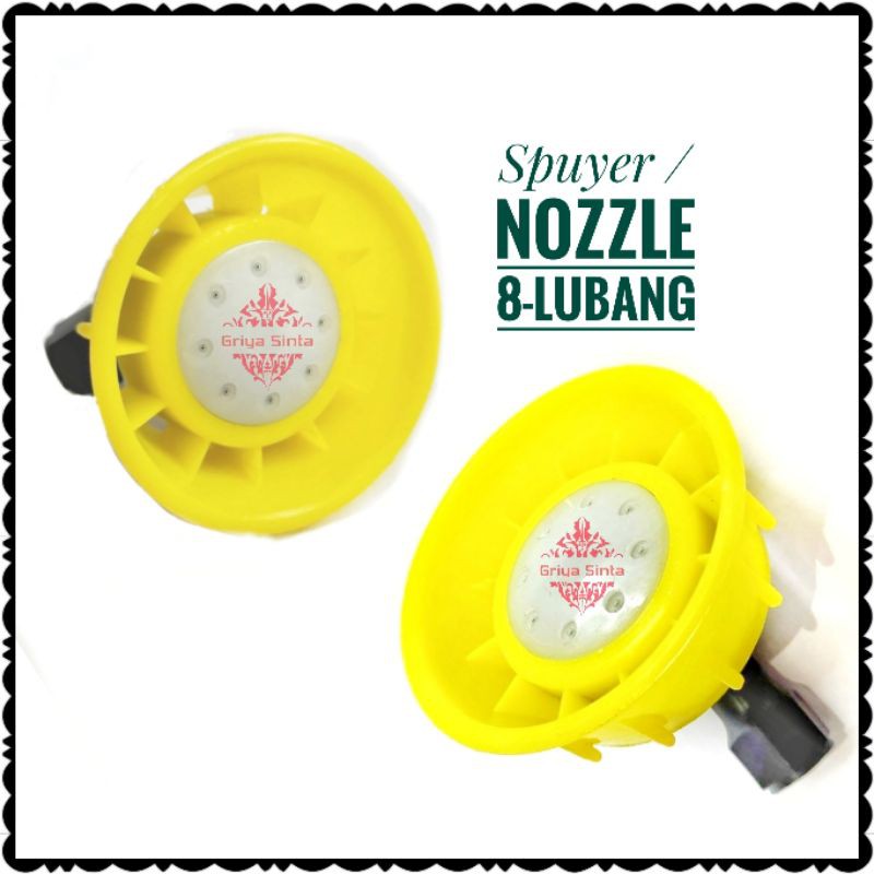 Spuyer plastik nozzle 1 / 6 / 8 lubang