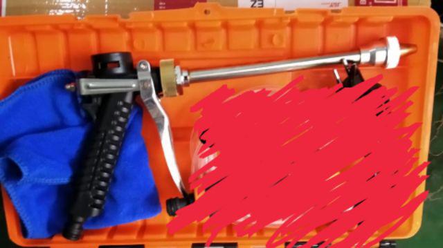 Water Jet Gun Sprayer Besi Metal Dengan Tempat Sabun Untuk Pompa Dc