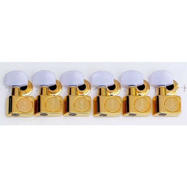 Dryer tuning machine gitar fender Deluxe tuners gold 6 inline sejajar original