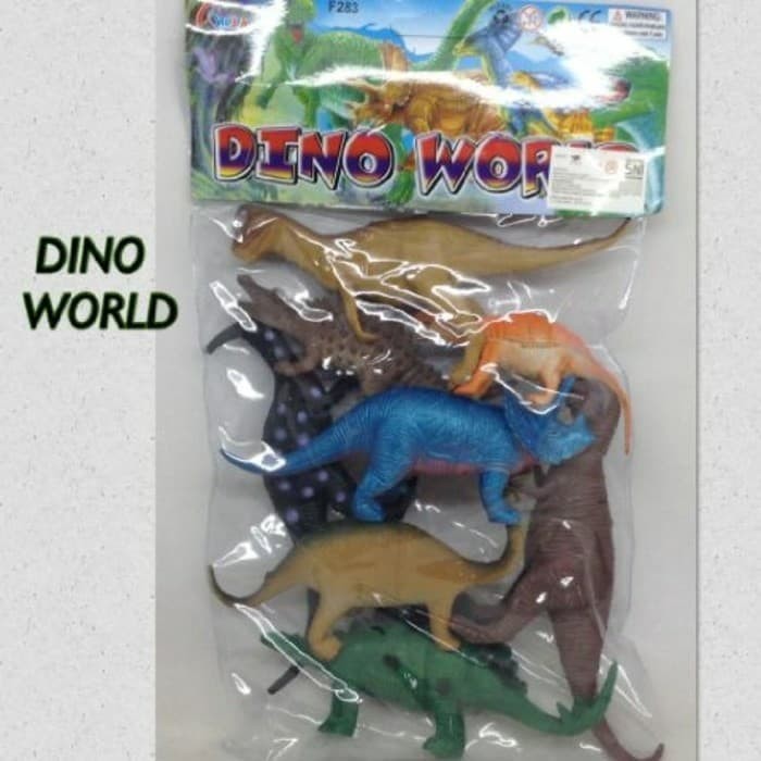 Dinosaurus Karet isi 8 pcs F283 Mainan Anak Edukasi Laki laki Perempuan Koleksi Dino Set