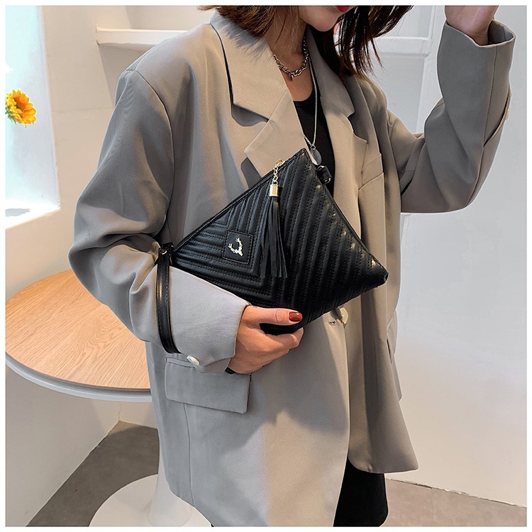 TAS TANGAN WANITA CLUTCH HANDBAG KULIT PESTA HITAM IMPORT FASHION KOREA KEKINIAN BRANDED PREMIUM BATAM CHARLEA TA608B5 MURAH SIMPLE REMAJA KEKINIAN