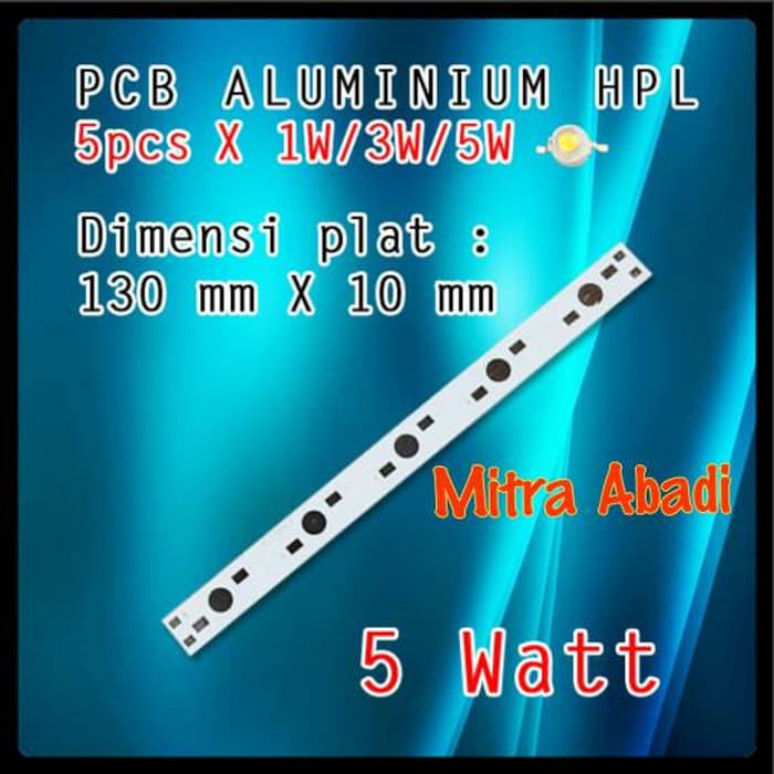 Jual Long Aluminium PCB HPL 5 Watt Papan PCB Aluminium HPL 5 Watt Murah