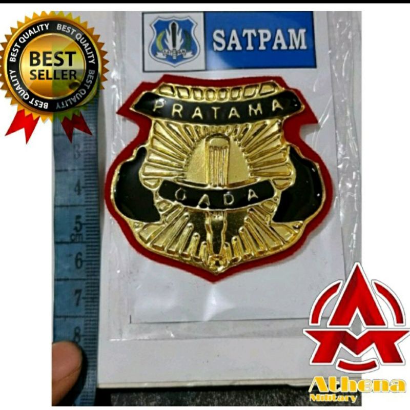 Pin Gada Pratama 6cm | Pin Gada Pratama ukuran besar | Pin dada Gada Pratama | Gada Pratama fiber