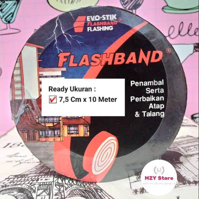 Flashband Lem Atap Bocor 7,5 Cm x 10 M Lakban Seng Asbes Anti Bocor Penambal Atap