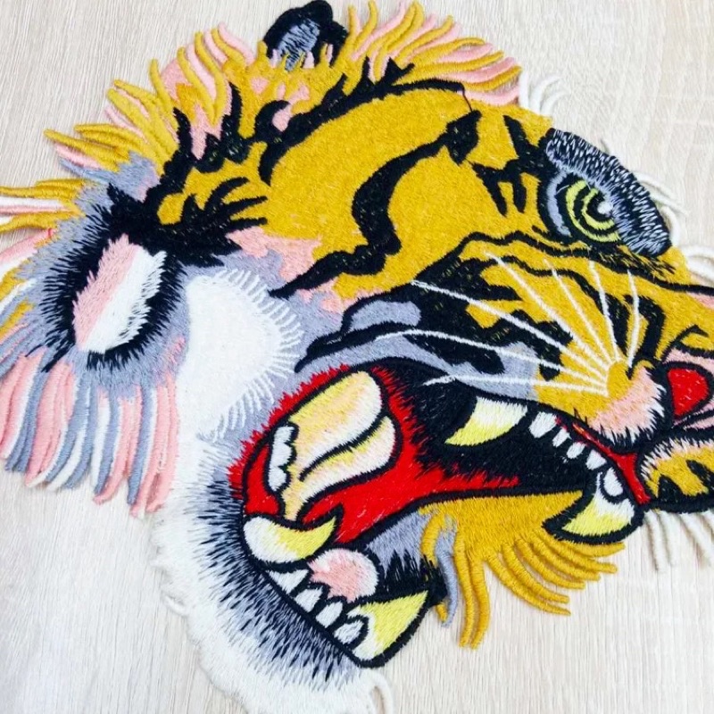 Patch Bordir Macan, BIg Tiger Patches, Impor Premium