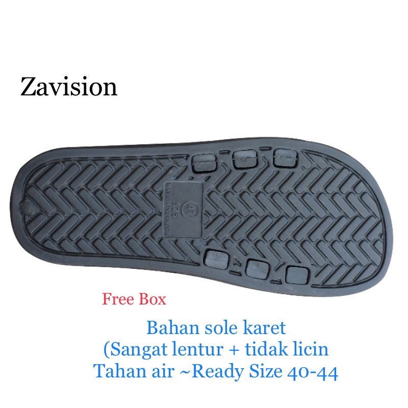 sandal slop slip on sendal slop hitam polos tanpa lem