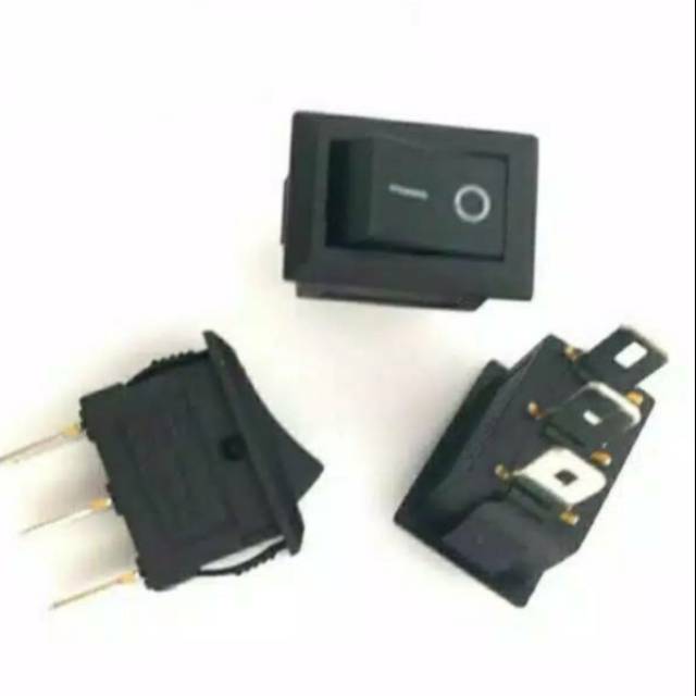 Saklar 2 kaki warna hitam