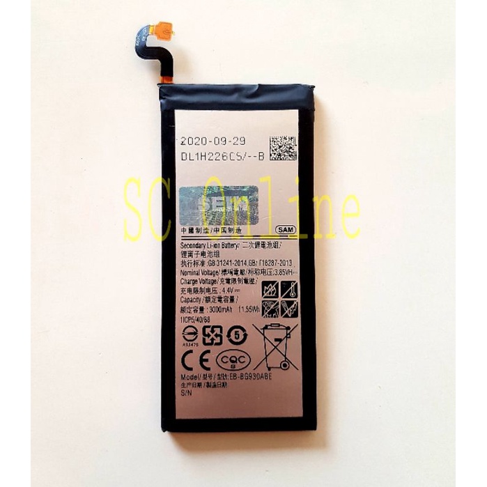 Baterai Original Samsung Galaxy S7 SM G930 G930F G930FD G930K G930L G930A G930T Batre Batrei Batrai