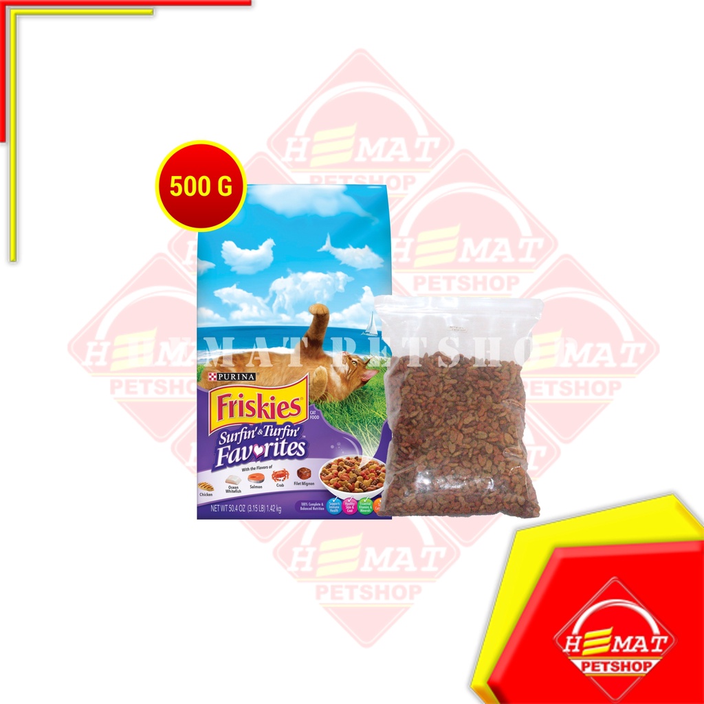 Makanan Kucing Friskies Repacking 500gr Cat Food Dry 500 gr