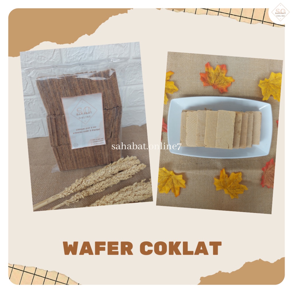 

WAFER COKLAT RENYAH MANIS JAJAN SNACK RINGAN CEMILAN ENAK/CEMILAN KHAS TEGAL/OLEH-OLEH KHAS TEGAL