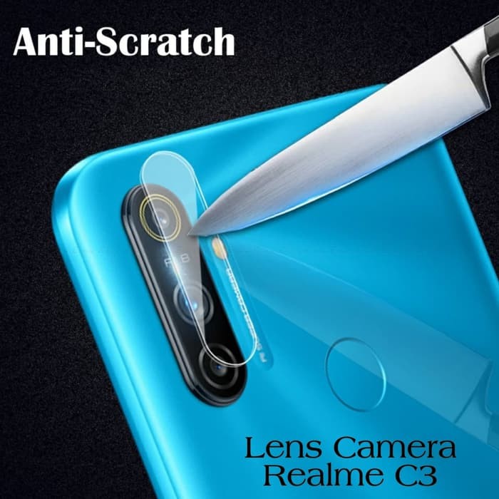 Tempered Glass Camera Anti Gores Lensa Pelindung Kamera Realme C3