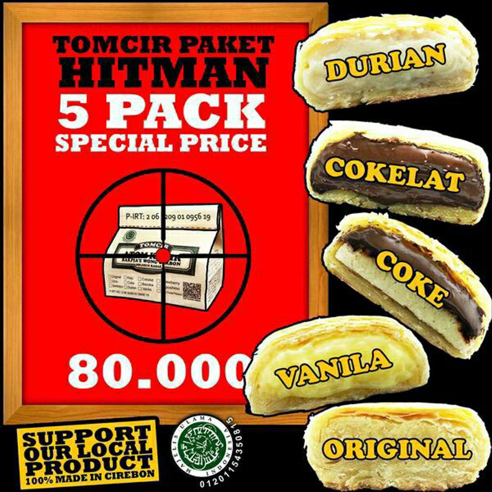 

Tomcir (Atom Cirebon,Bapia Cirebon) paket 5 pack Berkualitas