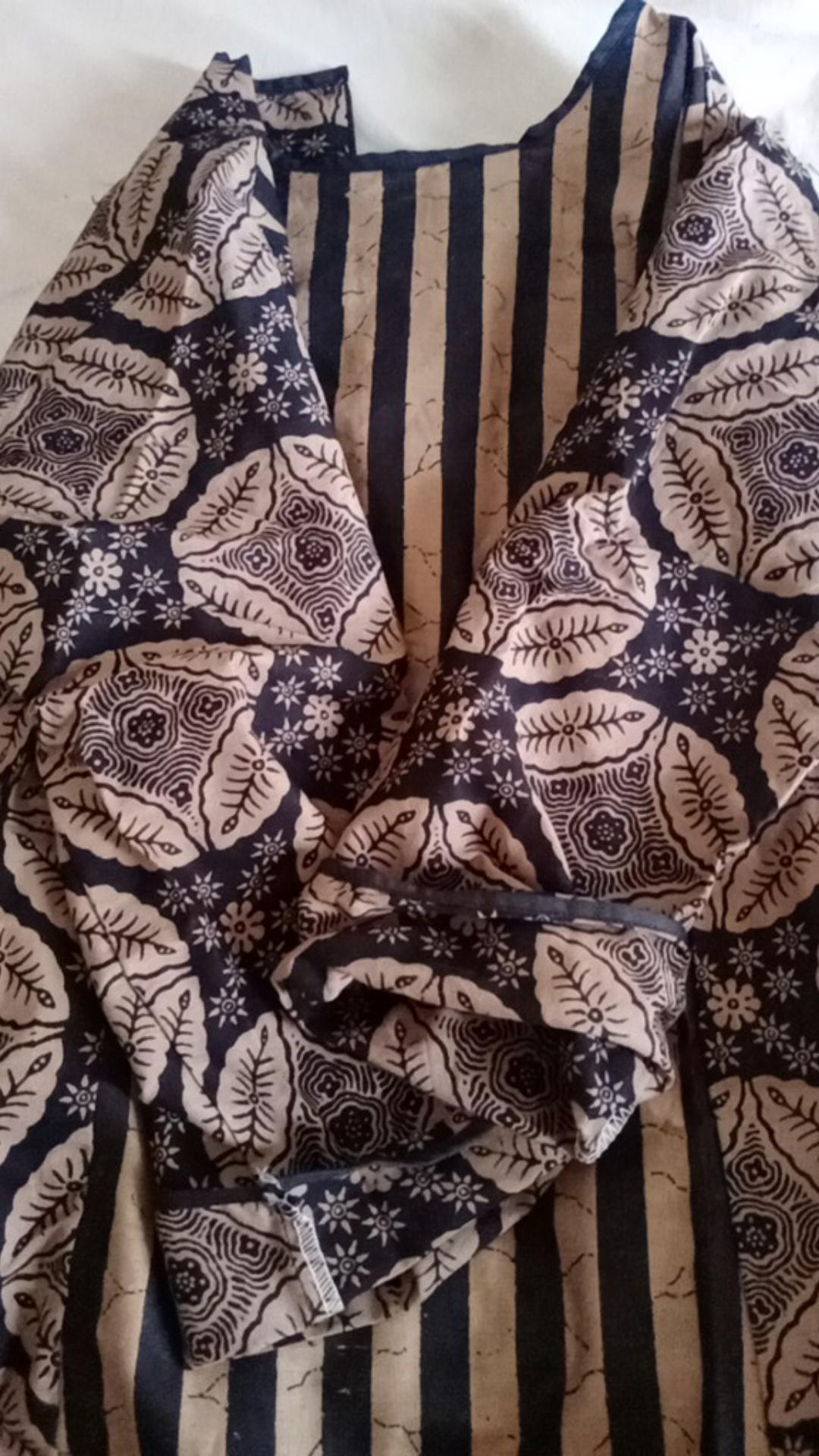 Batik Wanita Atasan Batik Wanita Blouse Batik Wanita S-m-l-xl-xxl-3l-4l-5l Motif Salur Dada