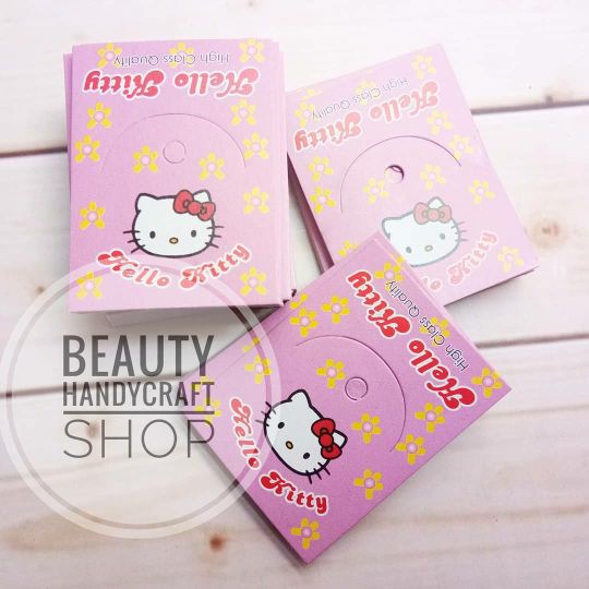 

Unik Hangtag card hellokitty ungu muda label aksesoris karnona Berkualitas