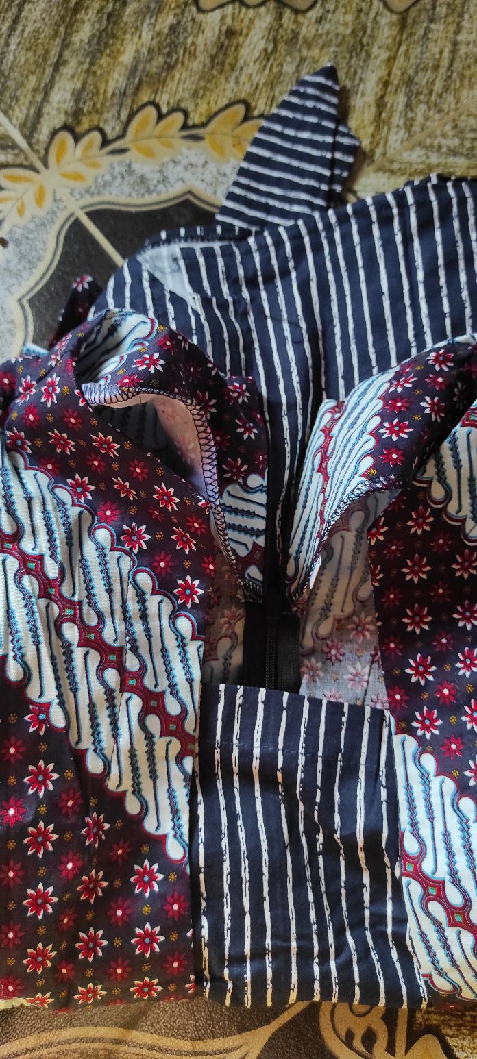 Baju Batik Wanita - Dress Batik Wanita 636 - 493 Red