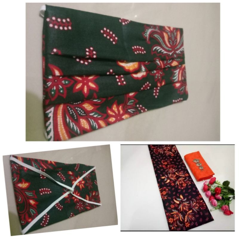 masker batik hijab cewek/cowok