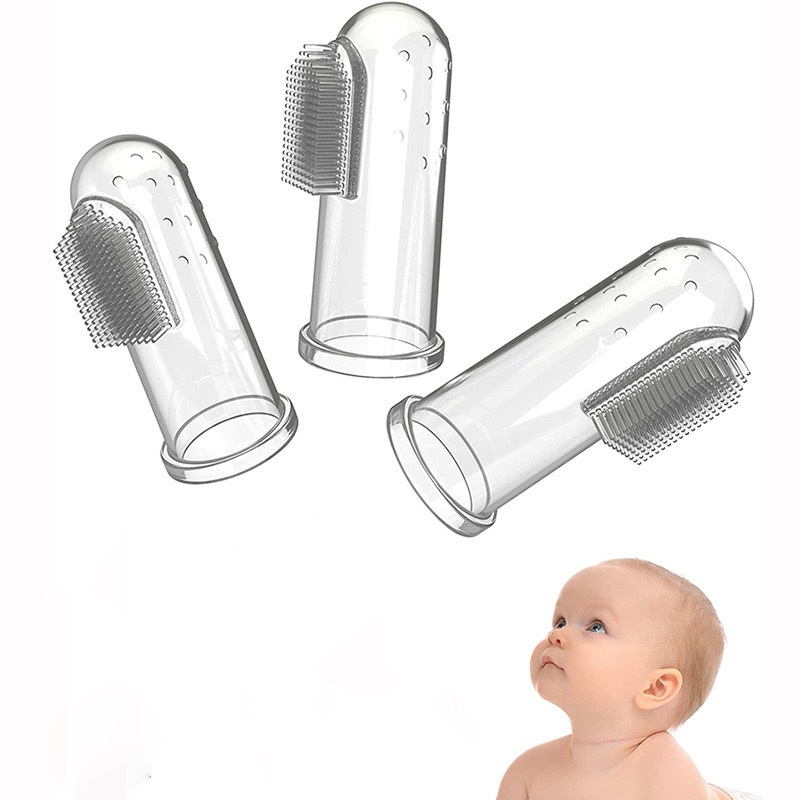 Sikat Gigi Bayi Silikon / Sikat Lidah Bayi / Sikat Gigi Bayi Silikon Packing Opp/ Sikat Gigi Bayi