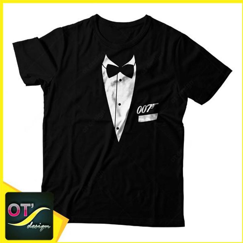 Kaos James Bond 007 Hitam Ot Design Uliandrashop