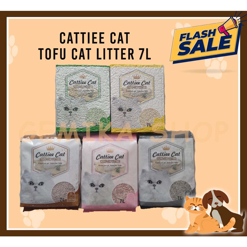 PASIR TOFU CAT LITTER CATTIEE CAT 7 LITER