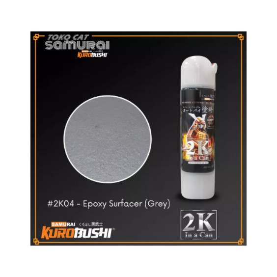 Cat semprot Samurai Paint 2K04 Epoxy Surfacer (Grey) 400ml