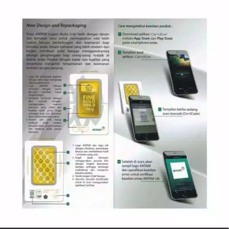 LOGAM MULIA EMAS ANTAM  CERTIEYE 1 GRAM TERBARU-2