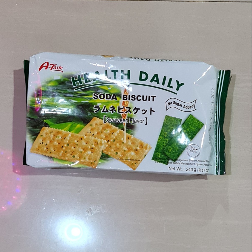 Biskuit Kentang A Taste Potato Cracker Biscuit Seaweed Flavor 240 Gram