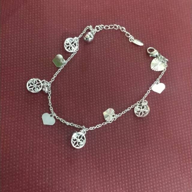 Gelang silver imitasi import kwalitas bagus anti karat