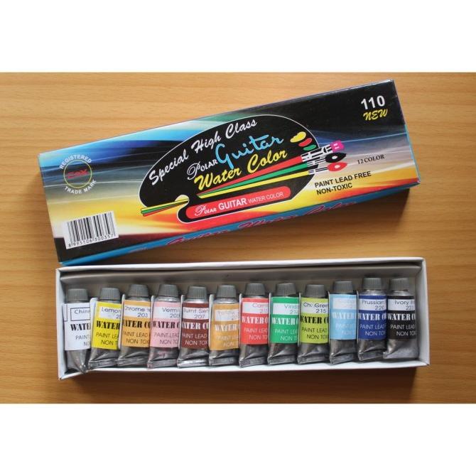 

[ Lusin ] Cat Air Water Color - Guitar 110 Kecil 12 Warna Murah!