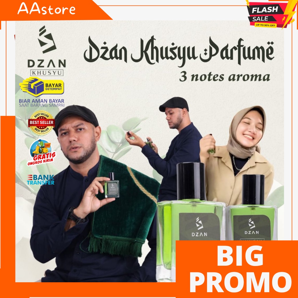 PARFUM DZAN KHUSYU UNTUK SHOLAT HALAL BPOM ORIGINAL EAU DE PARFUME NON ALKOHOL UNISEX | MINYAK WANGI UNTUK SHOLAT PREMIUM