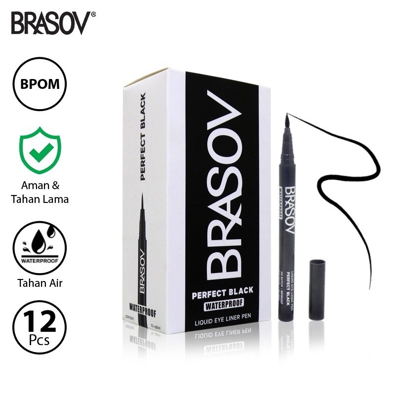 EYELINER LIQUID PEN BLACK BRASOV 2ml