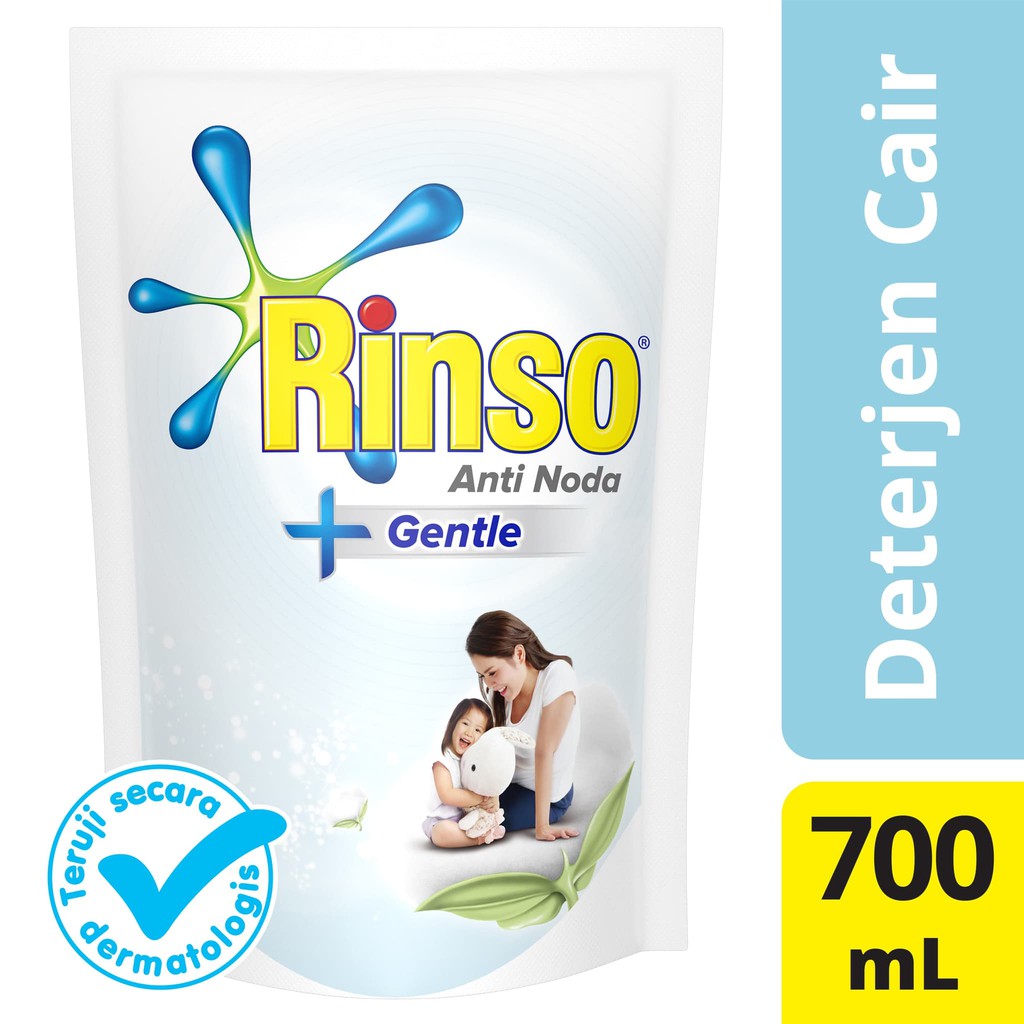 PROMO RINSO GENTLE DETERJEN PAKAIAN CAIR 700ML TERMURAH