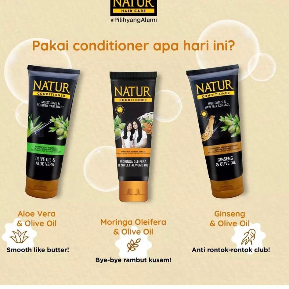 csI3u8T--NATUR Conditioner 165ml - Olive Oil & Aloe Vera | Ginseng & Olive Oil | Moringa Oleifera & 