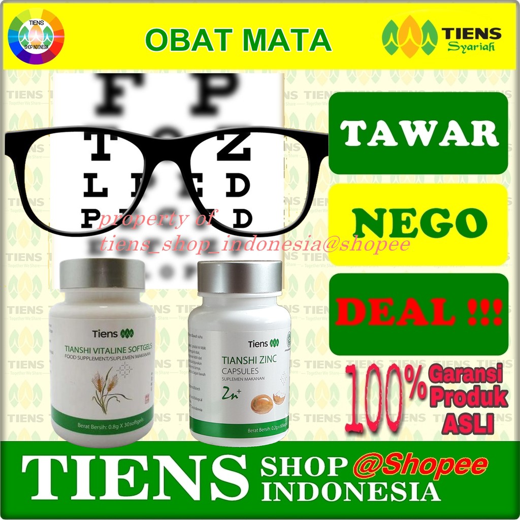 OBAT MATA MINUS TIENS VITALINE DAN ZINC TIENS ASLI