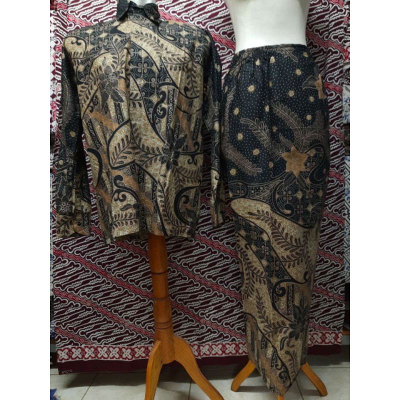 couple kemeja + rok /sarimbit/couple kebaya batik/couple batik/kebaya batik