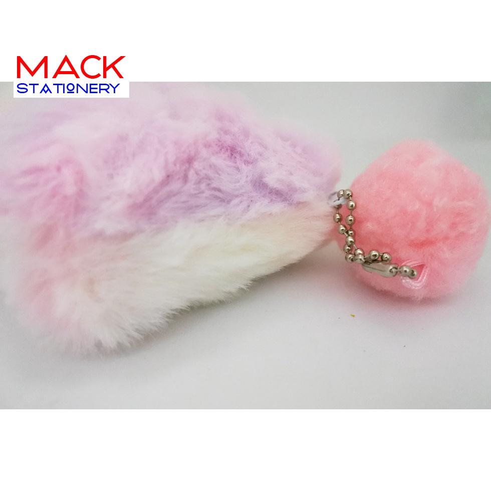 Pencil Case Bulu Seleting / Tempat Pensil Seleting Bulu Unicorn-4