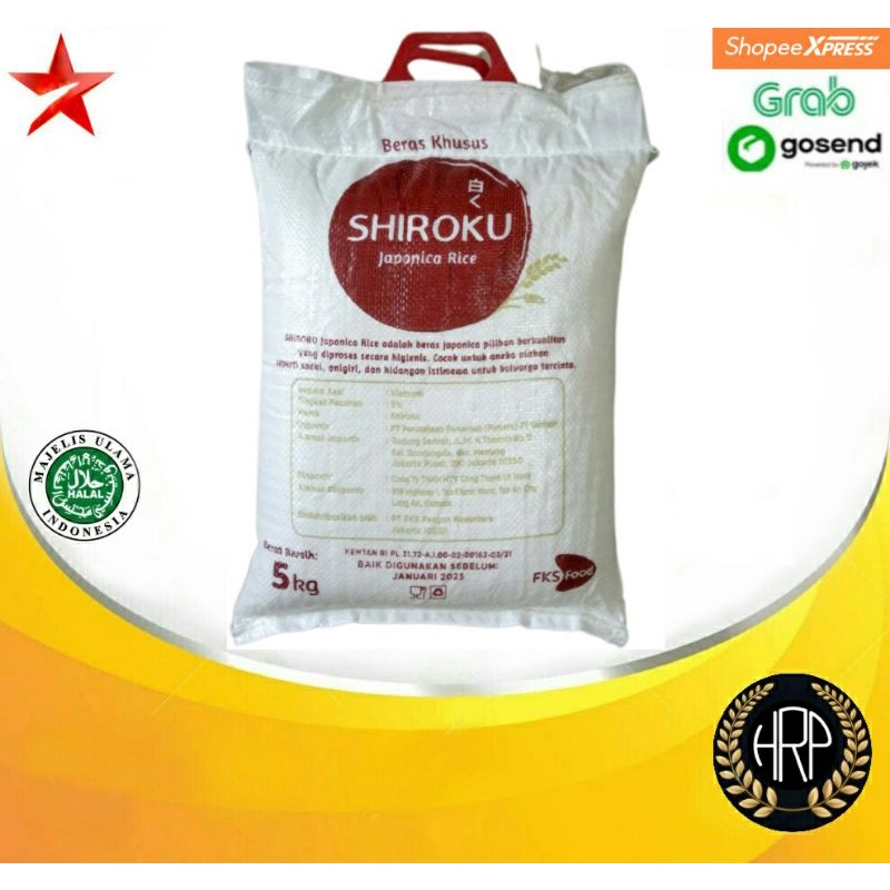 

Beras Jepang Shiroku 5kg | Beras Sushi Japonica