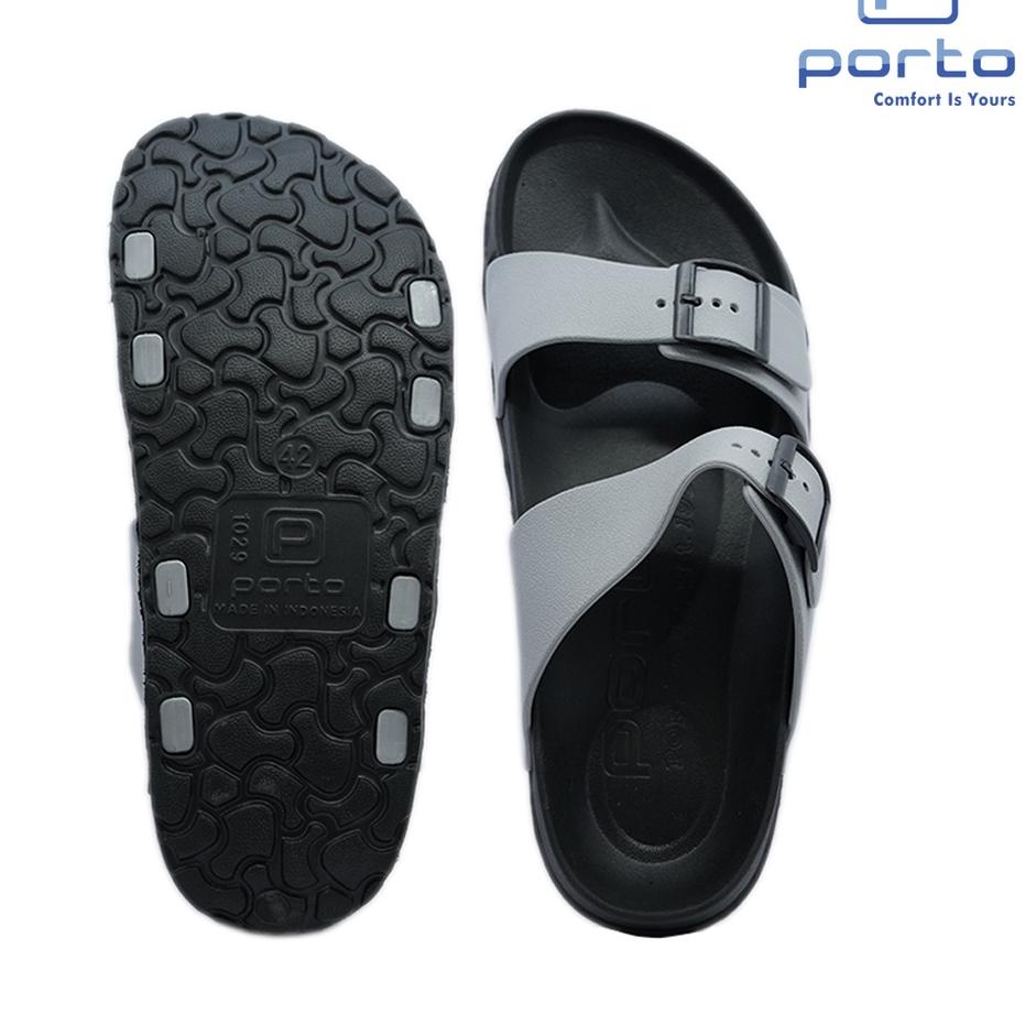 Terbaru ZQHC9 Porto - Sandal Pria Sandal Selop Porto Original 1029M 48 Murah