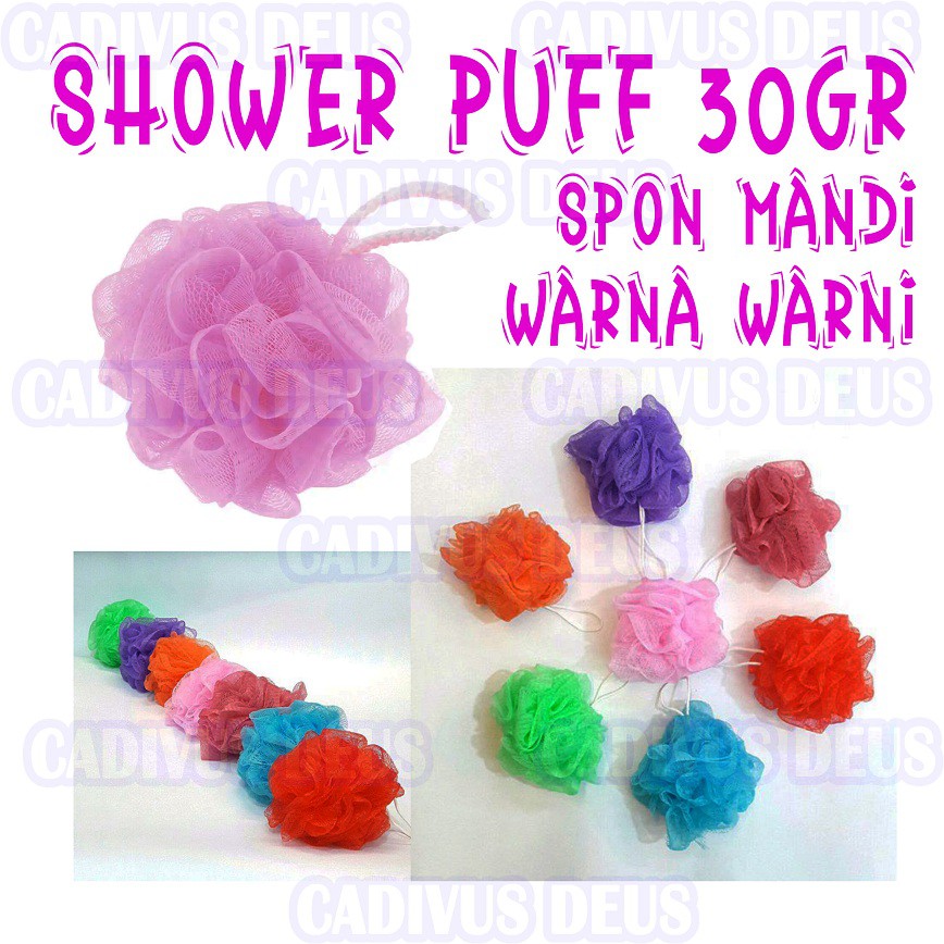 Spon Mandi - Shower Puff Varian JUMBO - WARNA WARNI