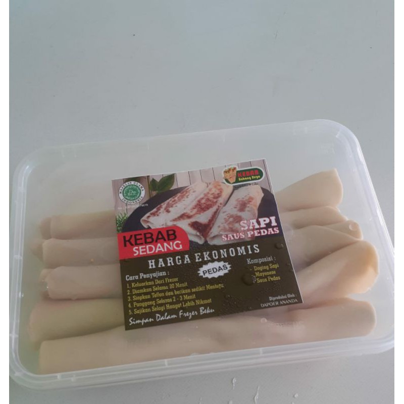 

Kebab Sedang Sapi Isi 5Pcs