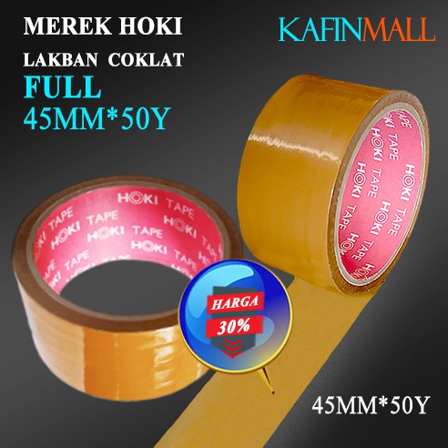 Murah Super Clean 45mmx90Y 45mmx50Y LAKBAN BENING dan Coklat HORICI TAPE DAN HOKI TAPE/ISOLASI