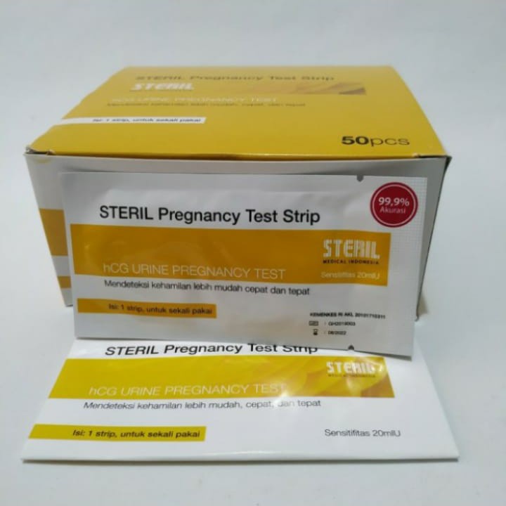 test pack steril kehamilan | tespek kehamilan steril isi 50