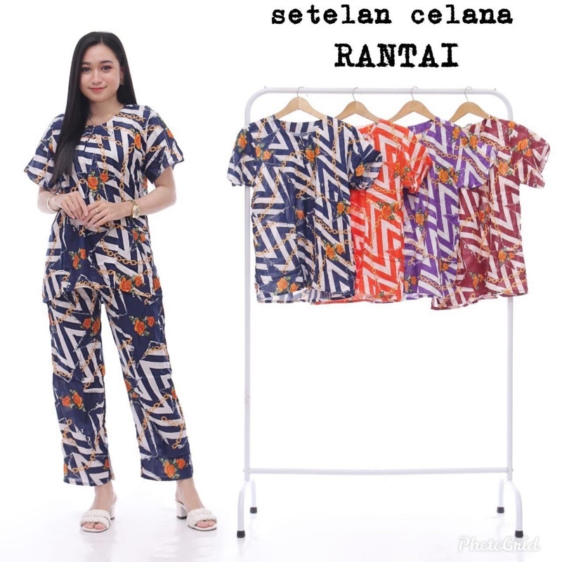 DASTER SETELAN CELANA KAKTUS NEW-SETELAN BAJU TIDUR-KANCING DEPAN-DASTER MURAH