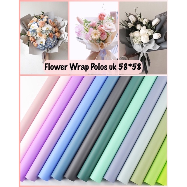 

FLOWER WRAP/KERTAS BUKET BUNGA/KERTAS CELLOPHONE ANTI AIR