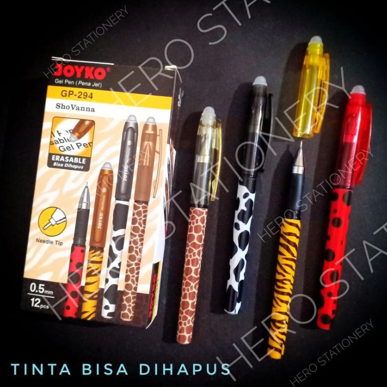 

Pen gel erasable joyko shovanna gel 0.5 mm tinta bisa dihapus GP-294 .12 unit