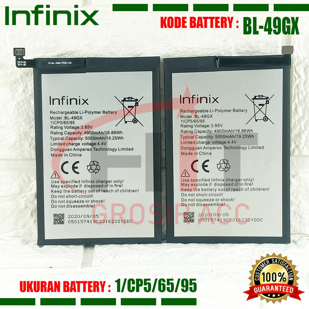 Baterai Infinix Note 7 / X690, Note 7 Lite / X656 / Smart 5 - BL-49GX