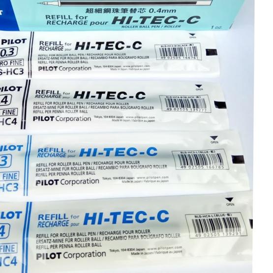 

✧ Refill Pilot Hi-Tec 0,3 dan 0,4 / Isi Pulpen Pilot Hitec - 0.4 Biru ➲