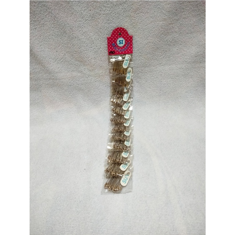 (isi 12 bungkus) peniti kecil kawat tebal ukuran campur